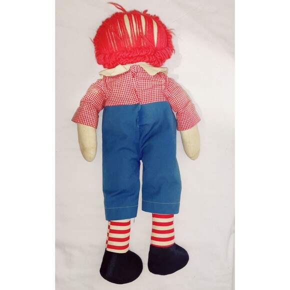 Vintage Handmade Raggedy Ann and Andy Dolls 20 Inches Pre-Owned - Picture 7 of 16